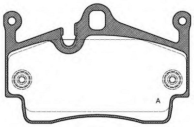 OPEN PARTS bpa119100 -  Комплект тормозных колодок, дисковый тормоз